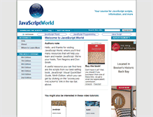 Tablet Screenshot of javascriptworld.com